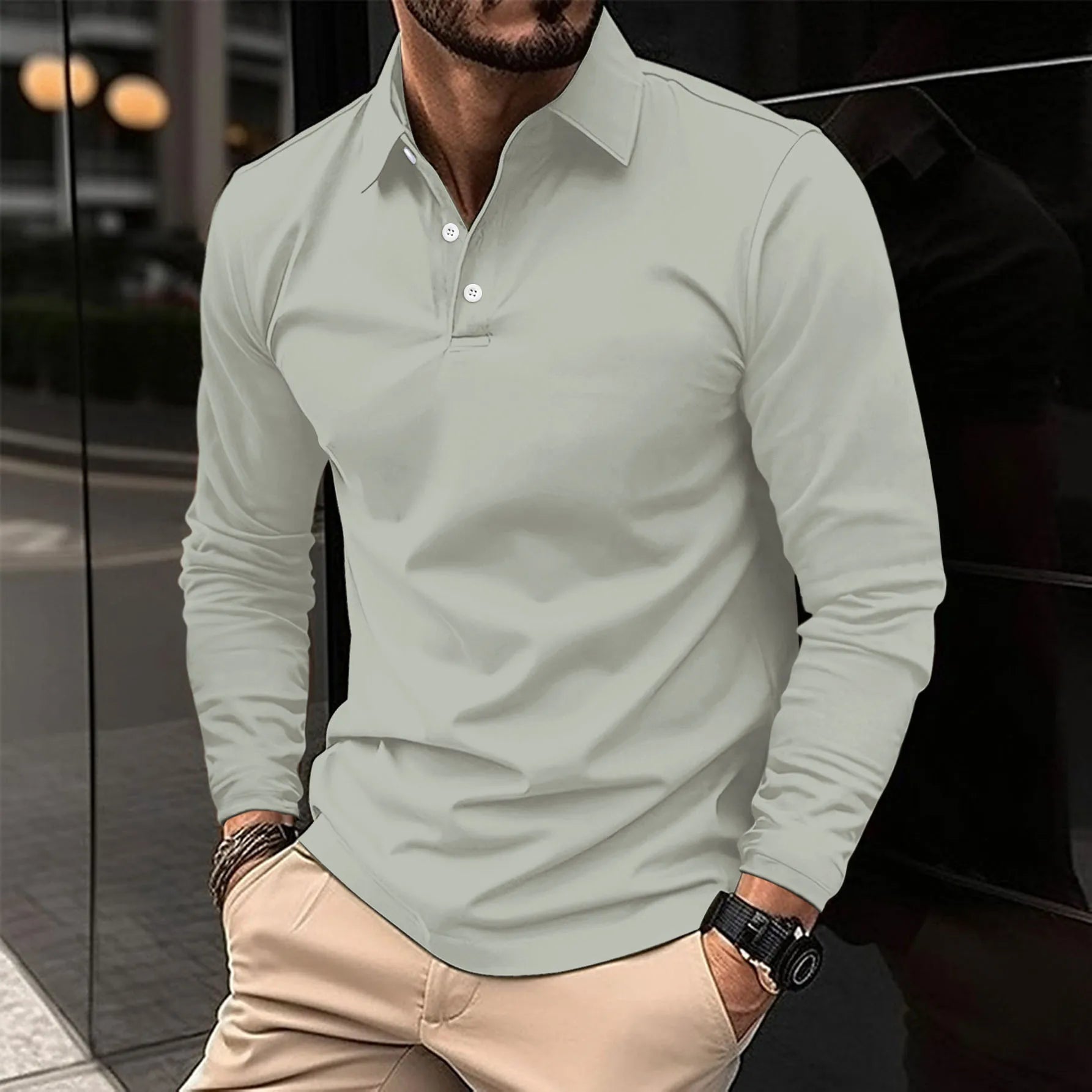 Nicolas™ - Baumwoll-Mix Polohemd