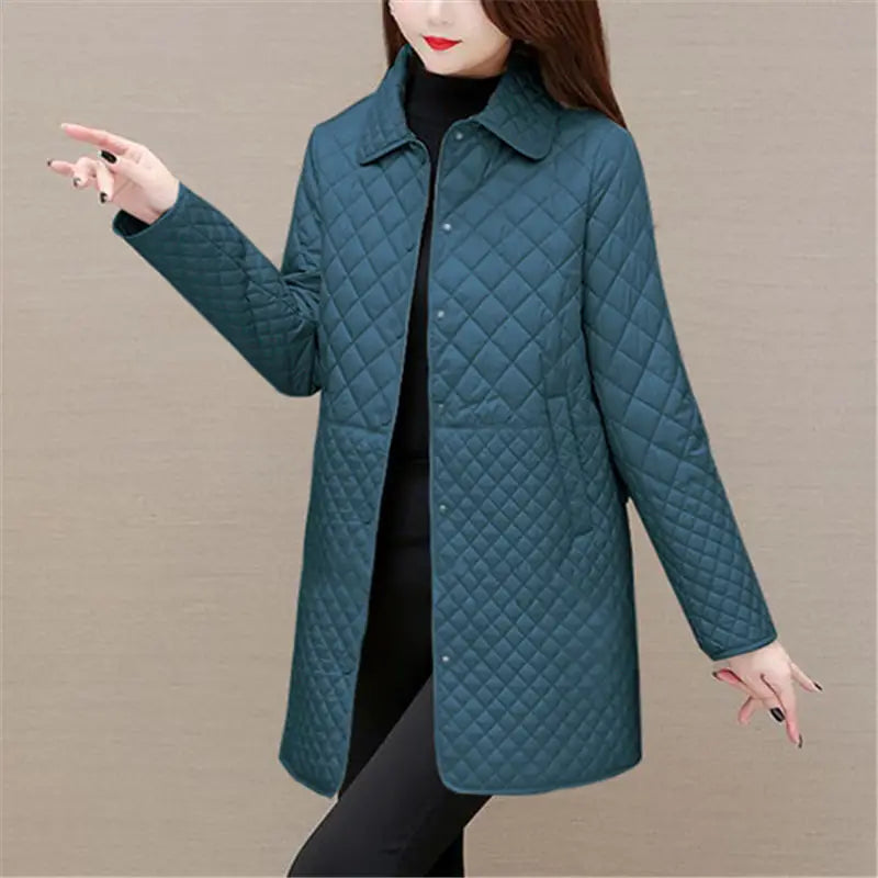 Krohn-e | Damen Steppjacke Mit Karomuster