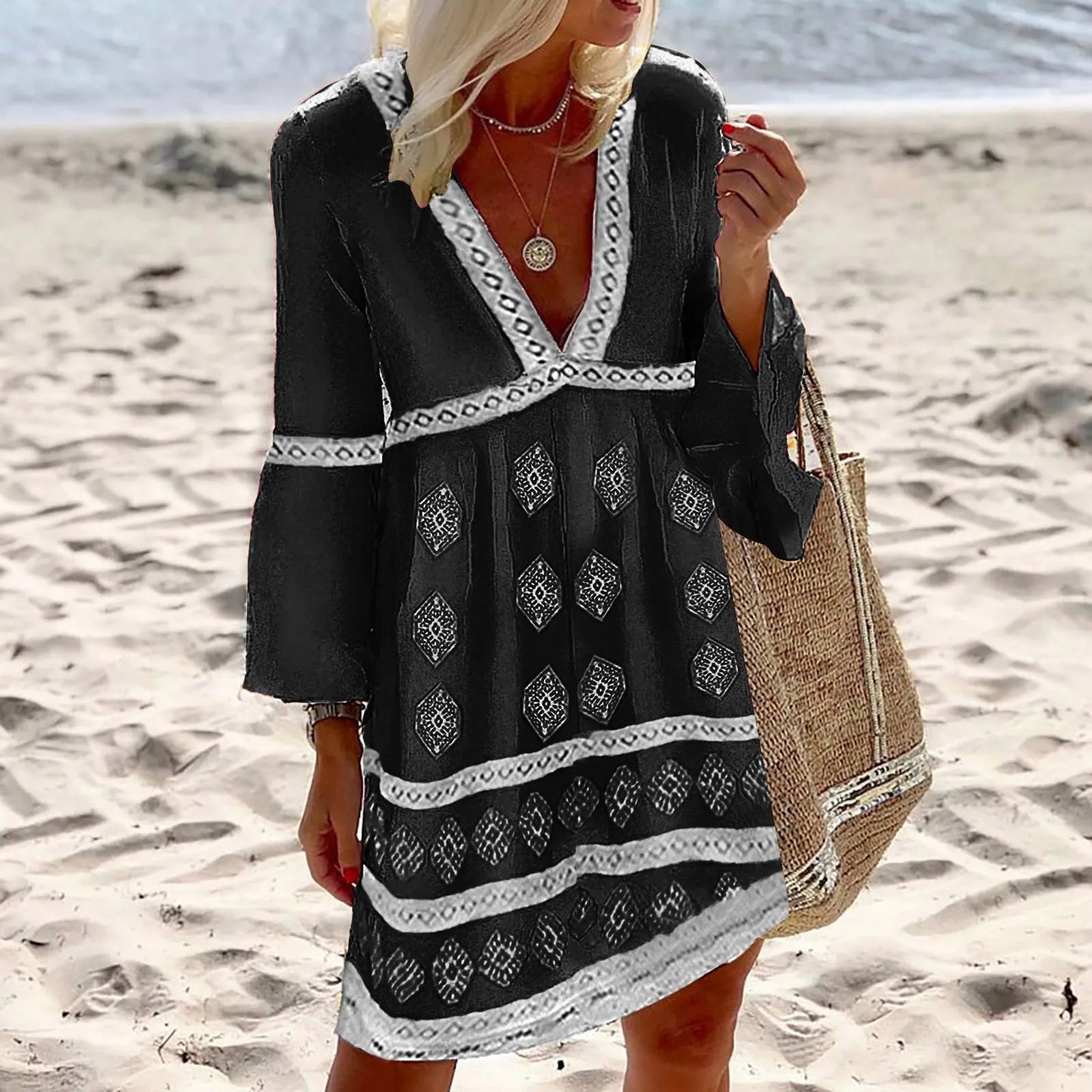 Rella-Kleid mit Fledermausärmeln für den Sommer