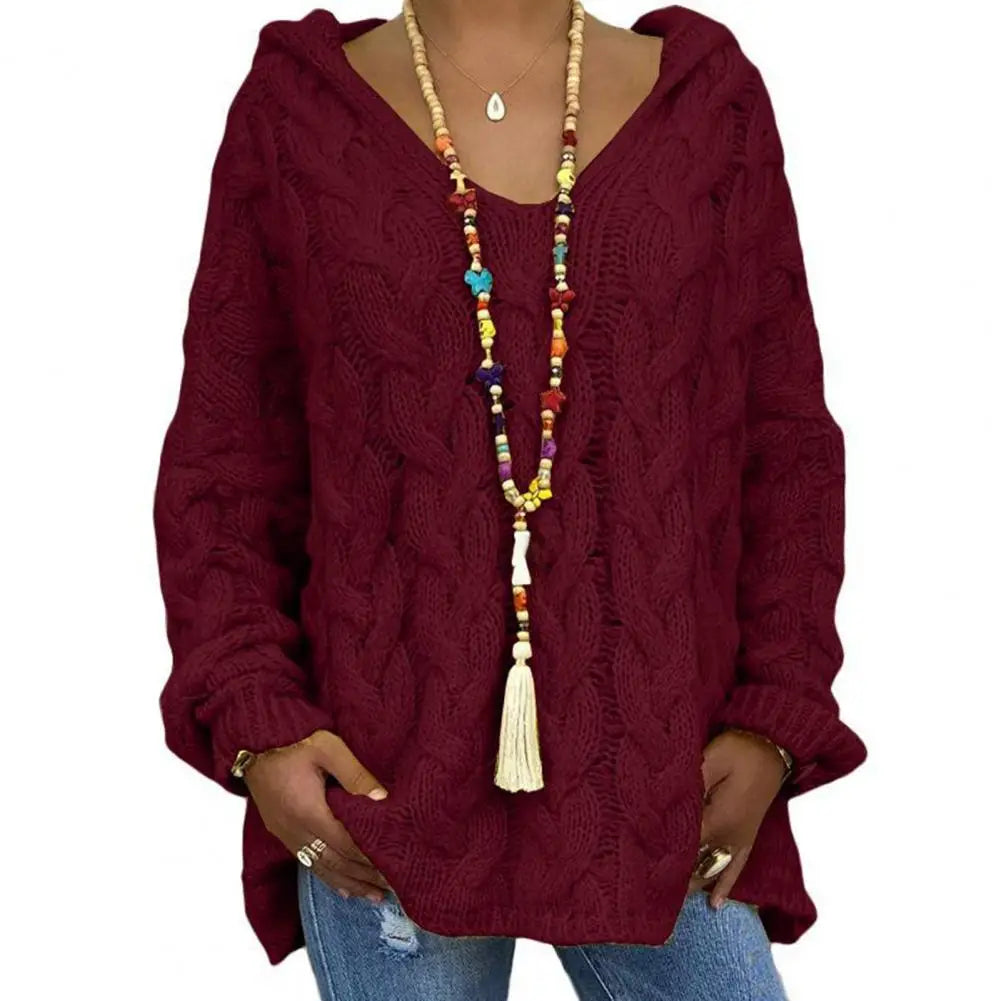 Krohn-e | Oversize Kabelstrickpullover Kabelstrick Weich und Lässig