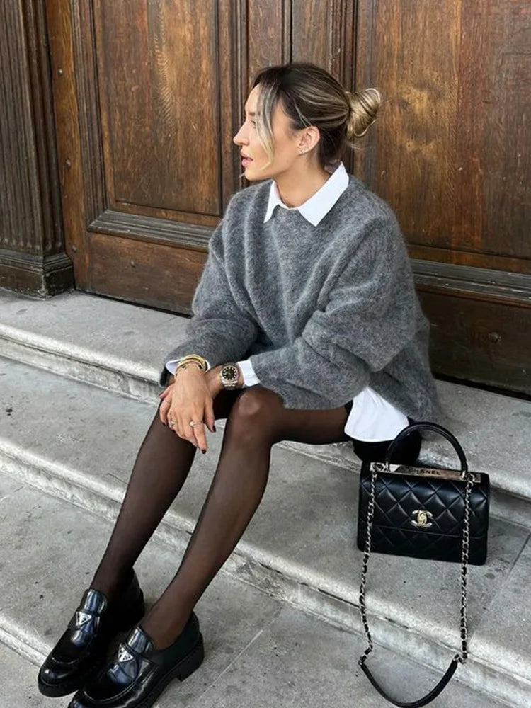 Naomi Oversized Knit Pullover