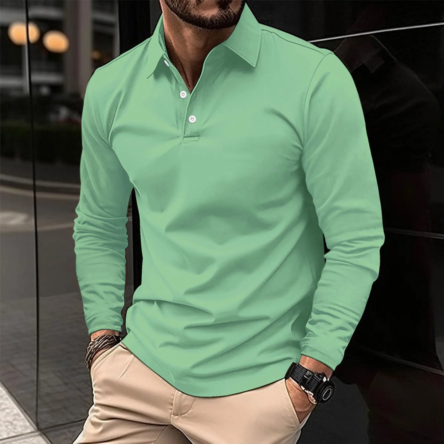 Nicolas™ - Baumwoll-Mix Polohemd