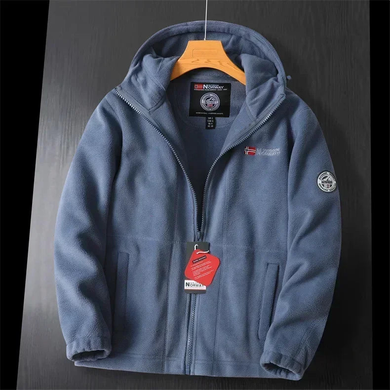 Krohn-e | Extra warme Zip Kapuzenjacke