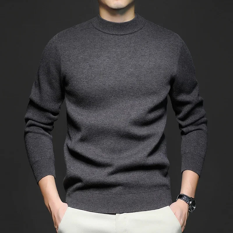 Krohn-e | Klassischer Strickpullover Rundhals Zeitloses und Elegantes Aussehen
