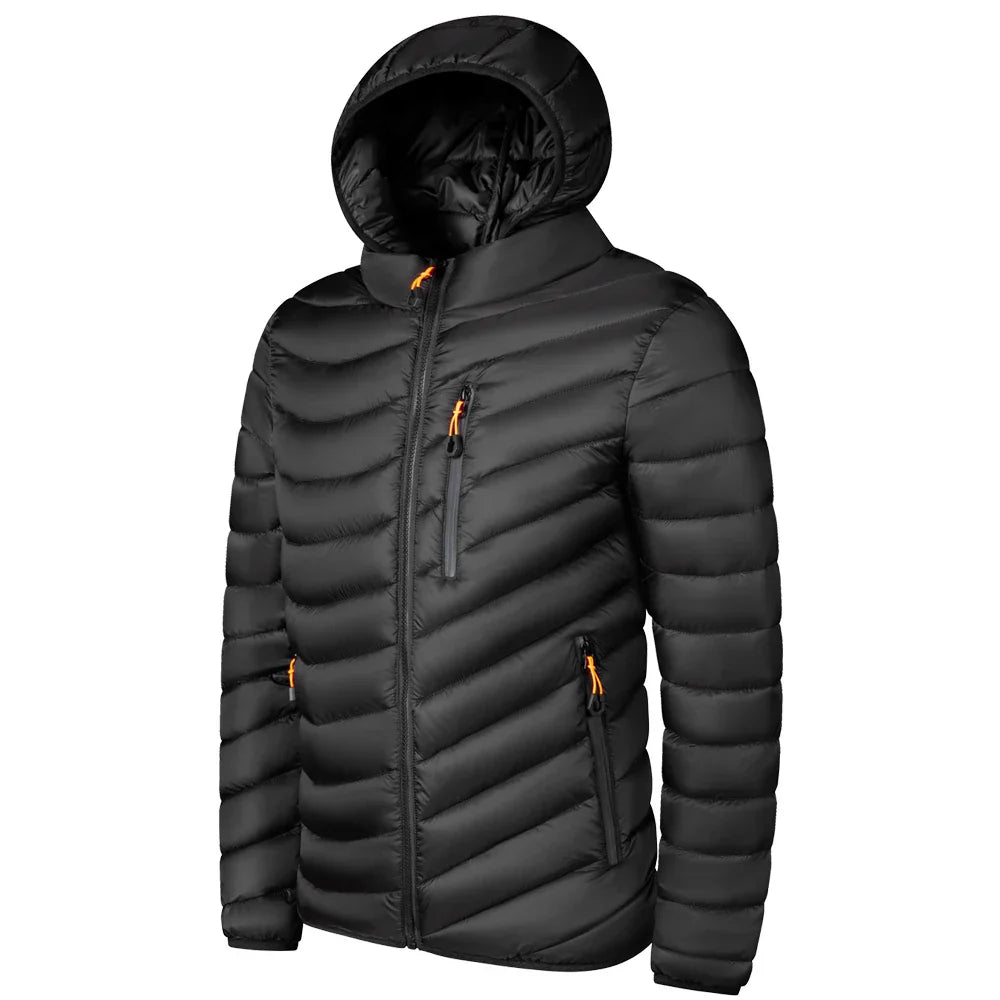 Krohn-e | Leichtgewichtige Pufferjacke mit Kapuze Polyester Warm und Praktisch
