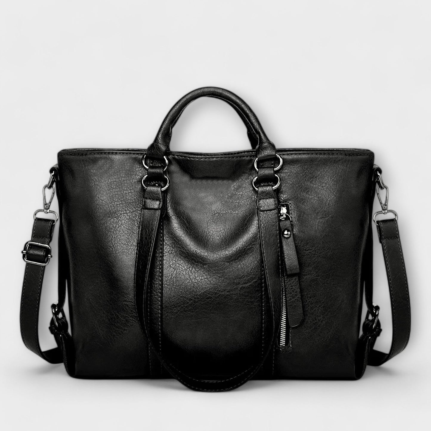 KROHN-E Damen Handtasche Strukturiert Funktional Büro