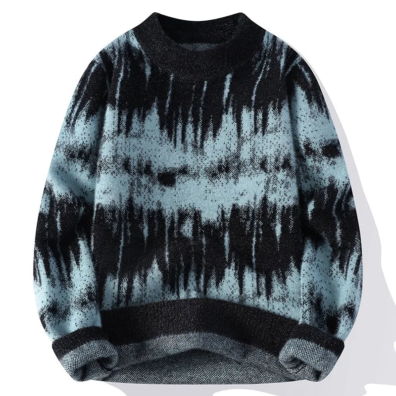 Krohn-e | Weiche Strickjacke mit Tie-dye-muster Trendy und Bequem Perfekt für Den Alltag