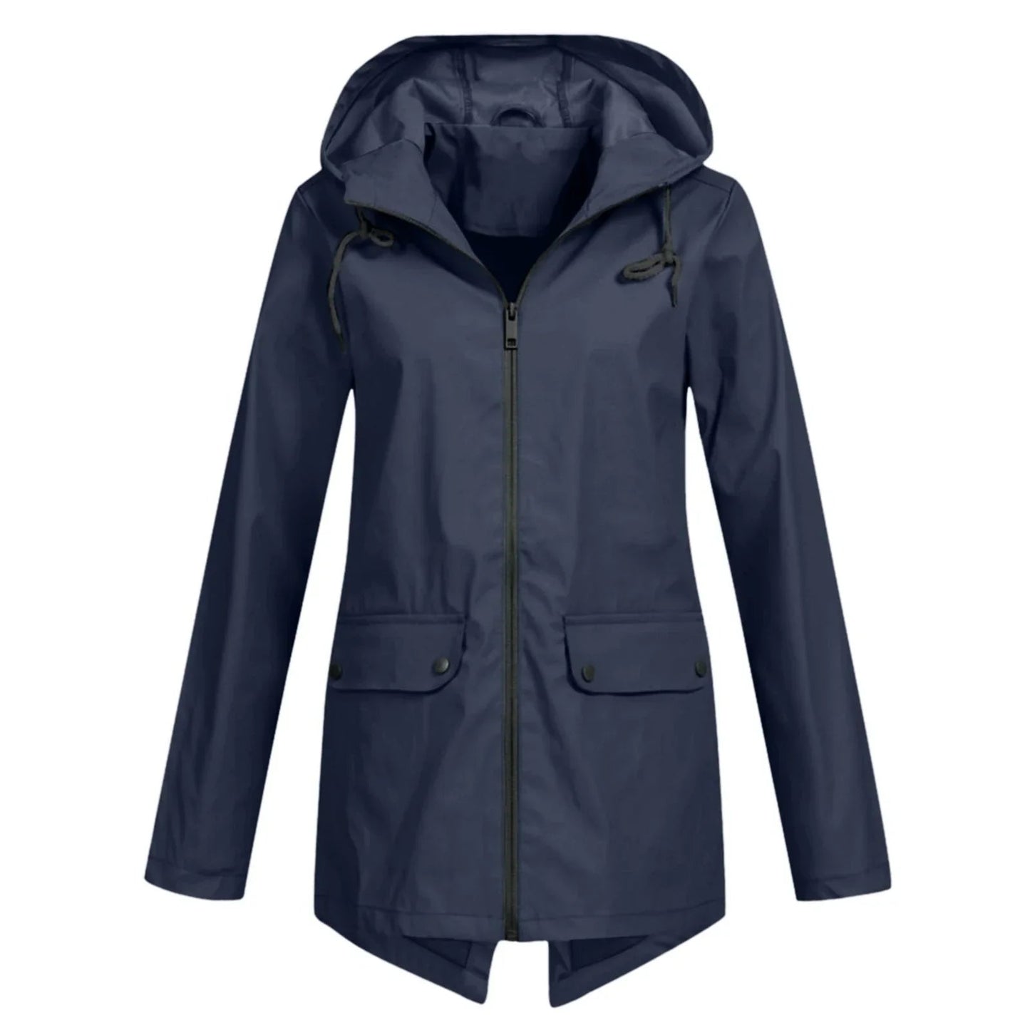 Krohn-e | Lässige Wasserdichte Damenjacke mit Kapuze und Reißverschluss Ideal für Herbst Winter
