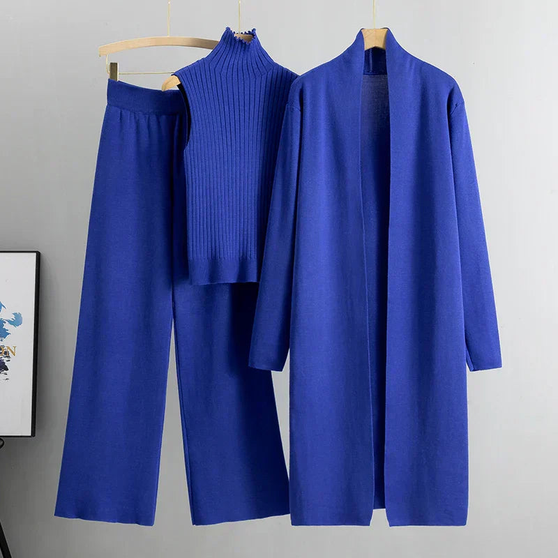 Krohn-e | delige gestrickte Set - stilvolle Damen Loungebekleidung