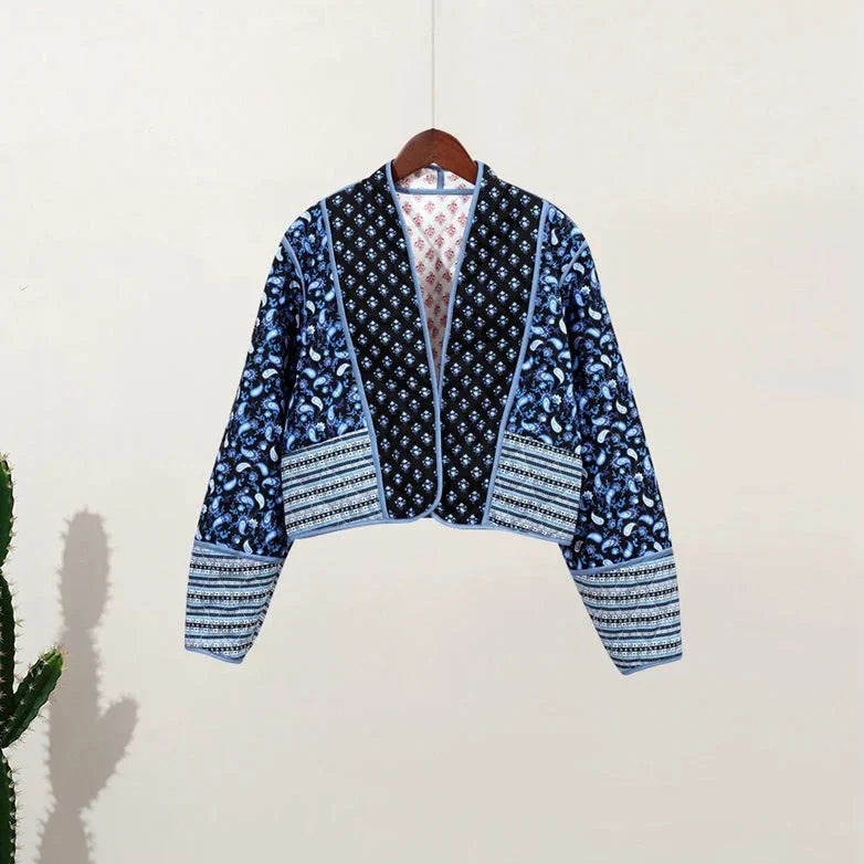 Krohn-e | Damen Wendebar Baumwolljacke
