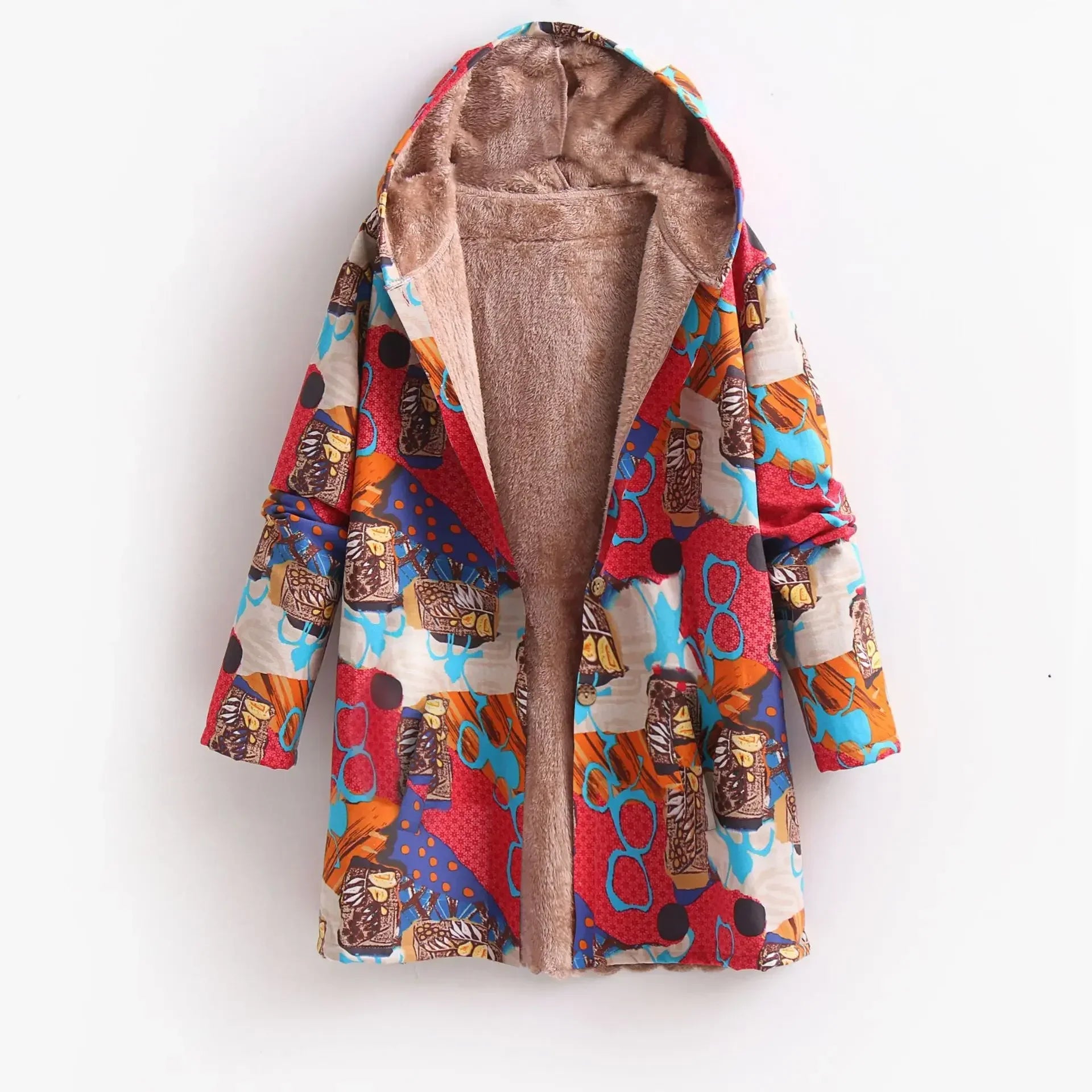 Krohn-e | Fleece-Jacke für Damen mit Kapuze