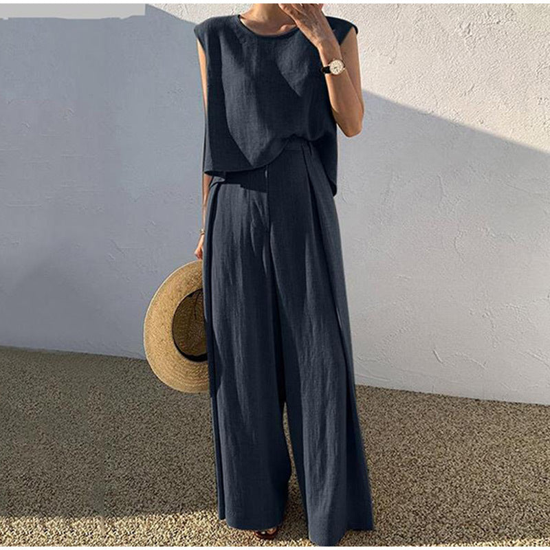 Leinen-Sommer-Outfit Lianne: luftiges Zweiteiler-Set