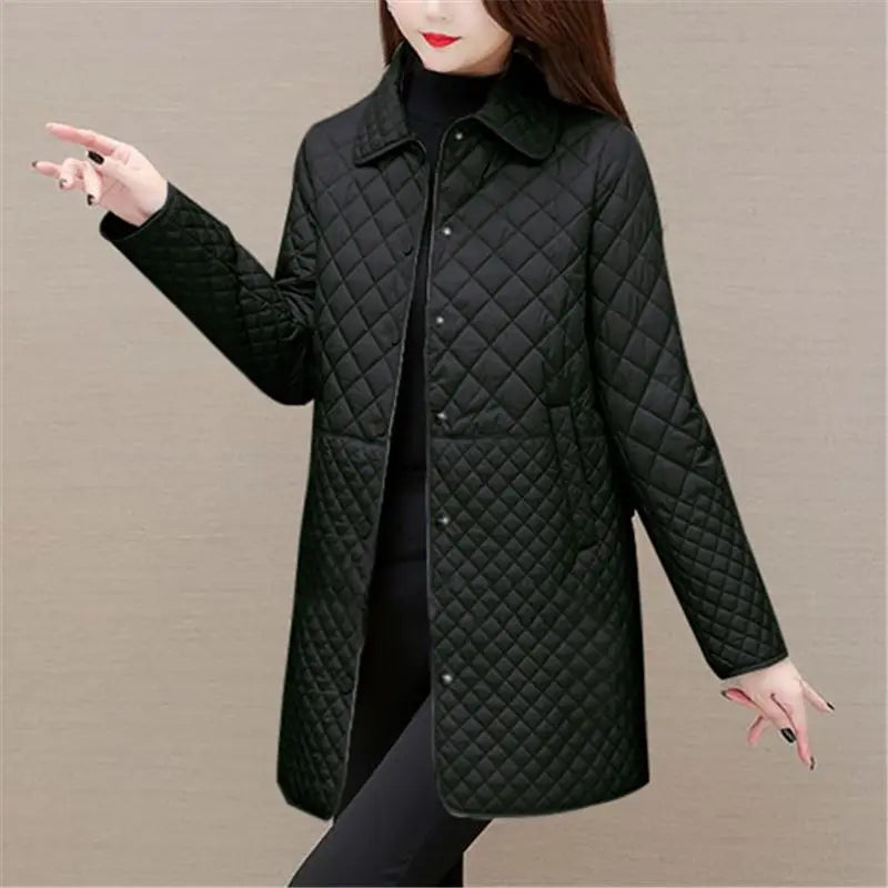 Krohn-e | Damen Steppjacke Mit Karomuster