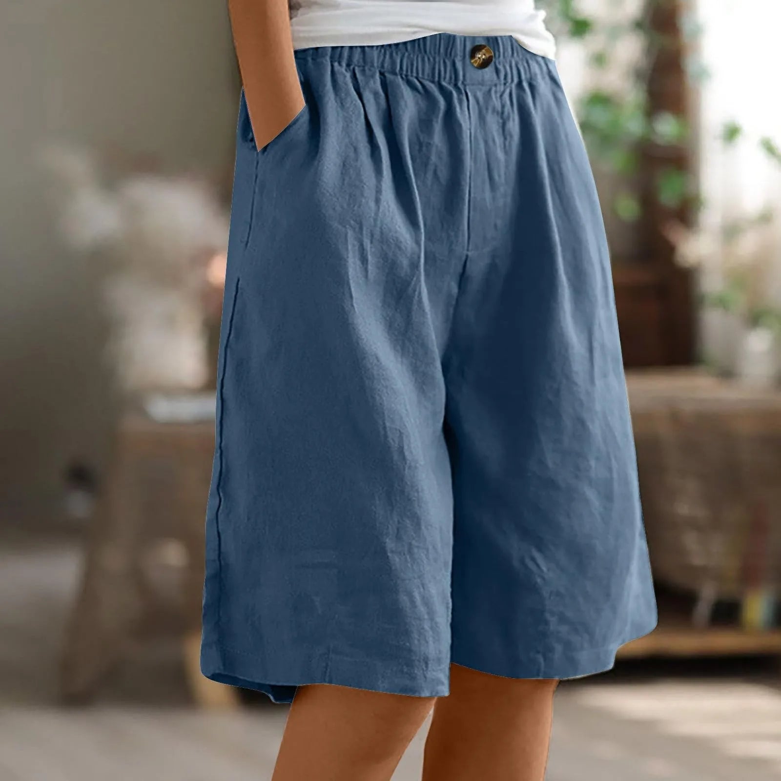 Krohn-e | Premium Baumwoll-Leinen Damenhose