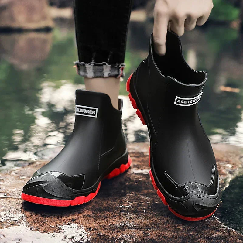 KROHN-E Damen Regenstiefel Wasserdicht Kniehoch Gummistiefel