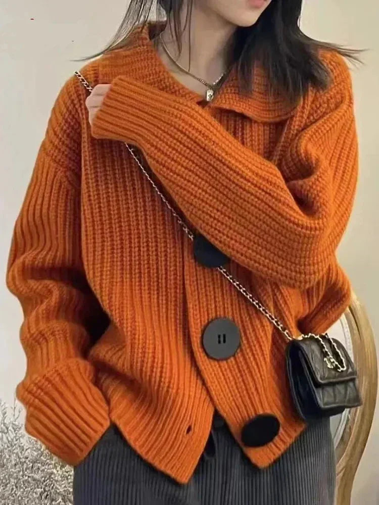 Krohn-e | Elegante Strickjacke mit Knopfverschluss
