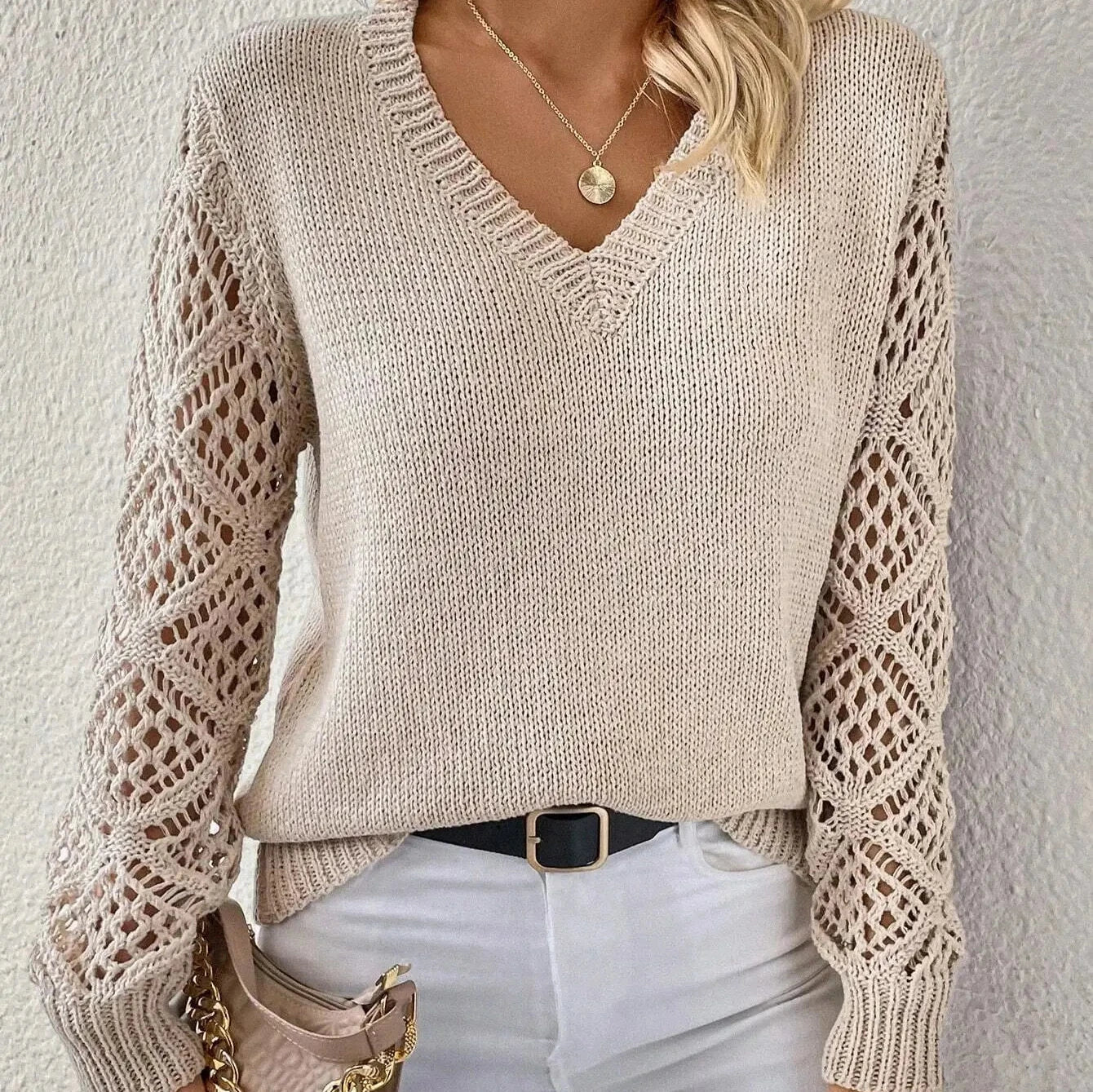 Krohn-e | Couture V-Ausschnitt Pullover