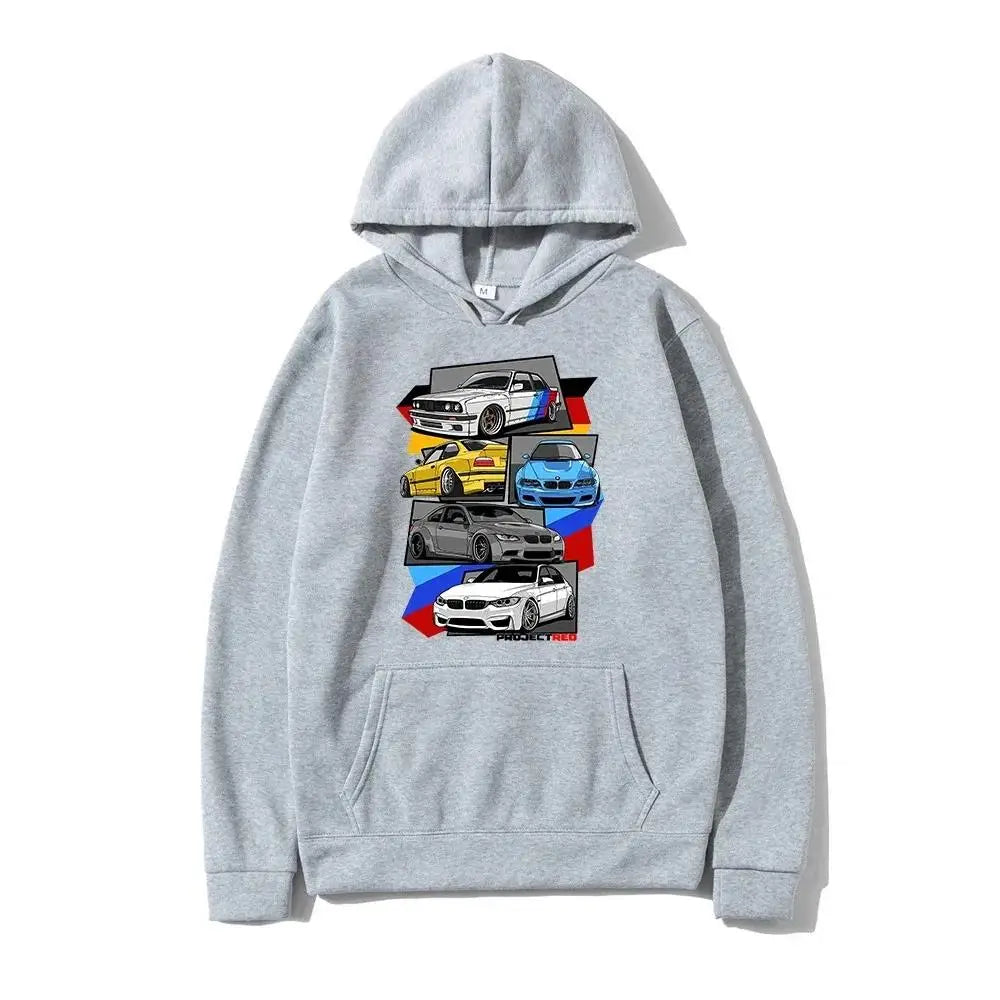 Sportlicher Hoodie mit Robin-Auto-Design