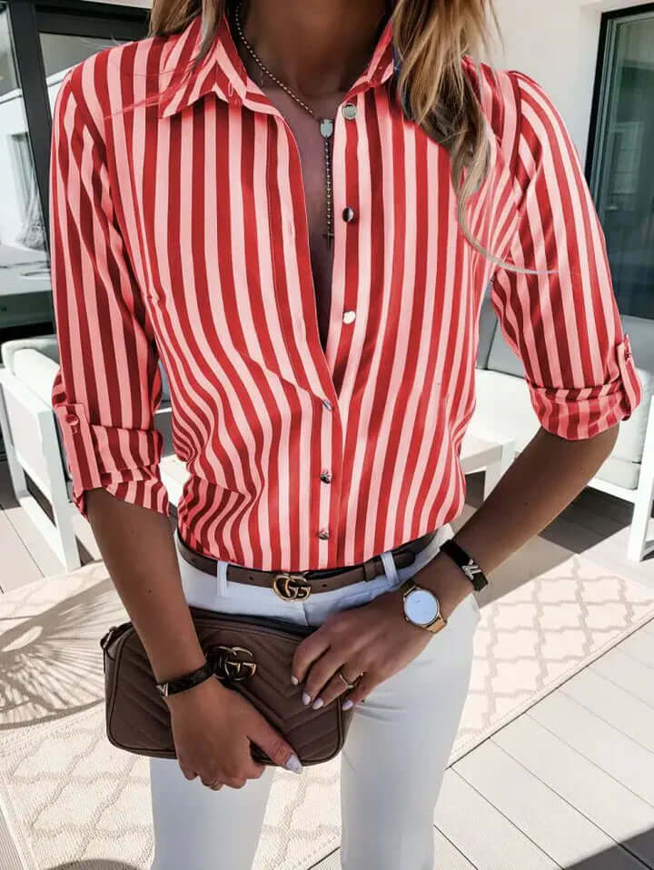 Krohn-e | Maritime gestreifte Bluse