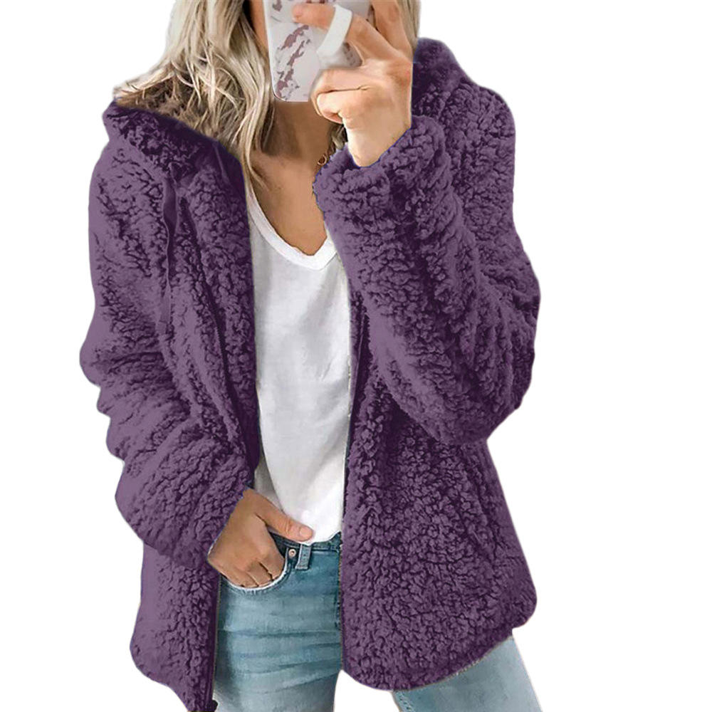 Krohn-e | Teddy Fleecejacke Damen Lang