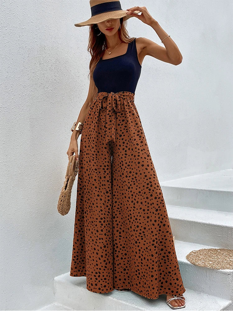Eliza: Relaxed Wide-Leg Jumpsuit with Belt