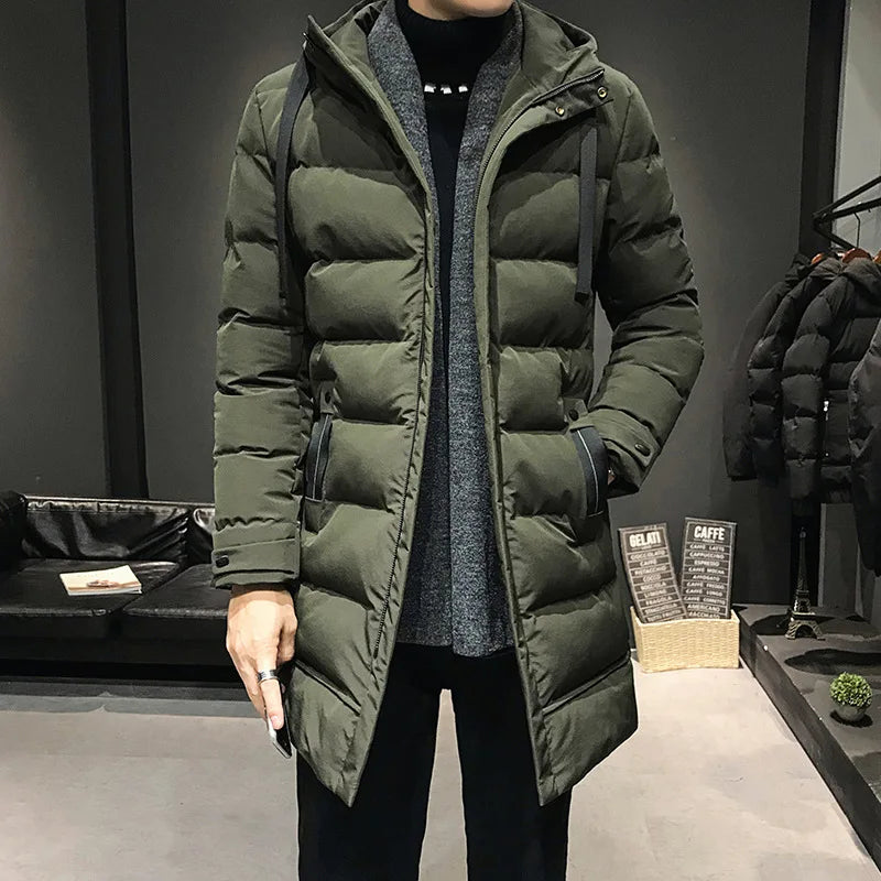 Herren Winterparka: Elegant und Lang