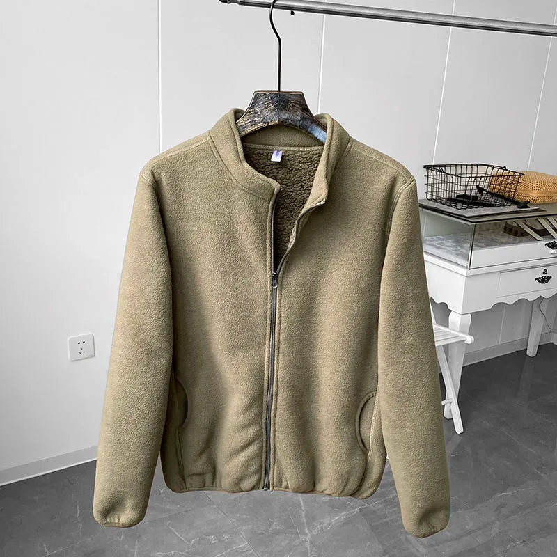 Krohn-e | Fleecejacke mit Stehkragen