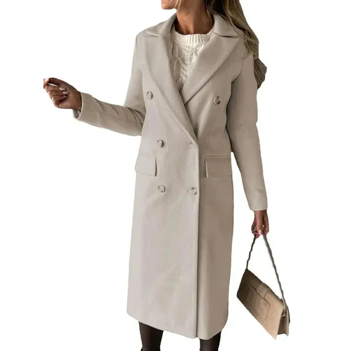 Krohn-e | Winterjacke für Frauen mit Revers Wärme mit Einem Hauch Von Mode