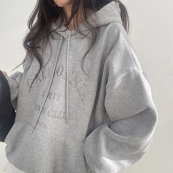Krohn-e | Oversized Damen Hoodie Mit Stickerei