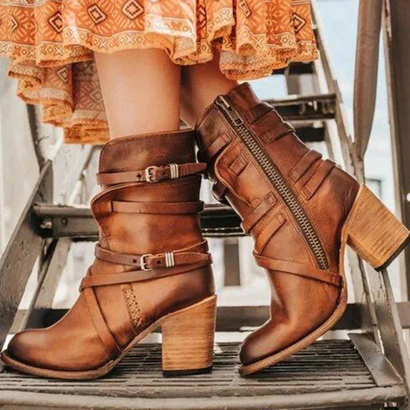 Krohn-e | Frauen Retro Stiefel