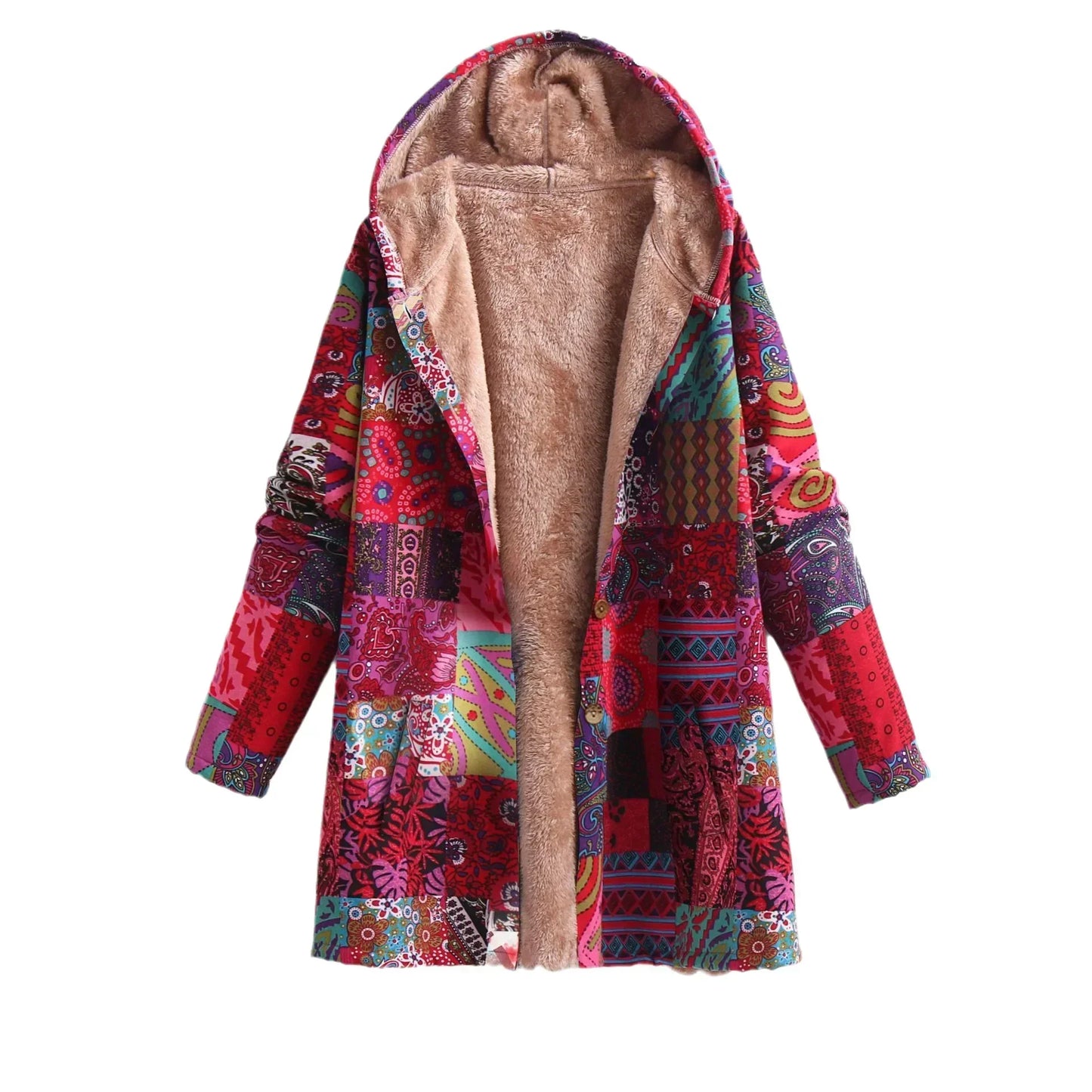 Krohn-e | Fleecejacke für Damen - mit Kapuze