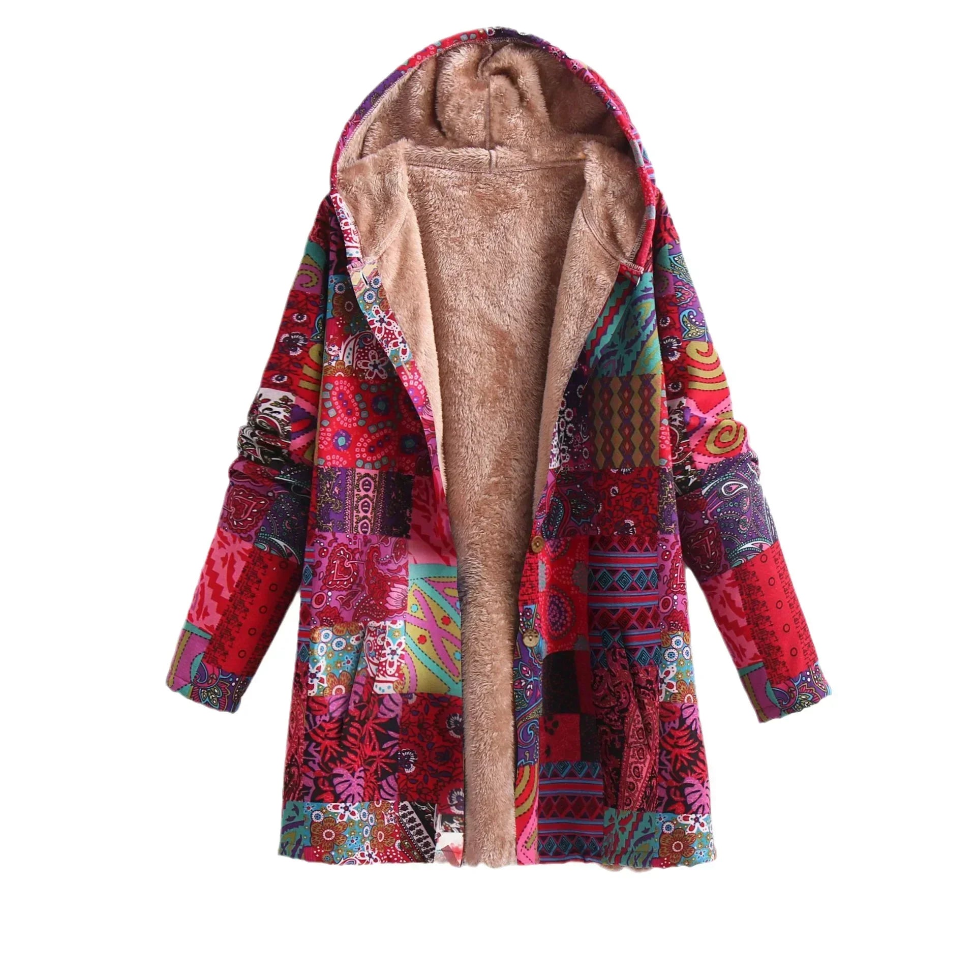 Krohn-e | Fleecejacke für Damen - mit Kapuze