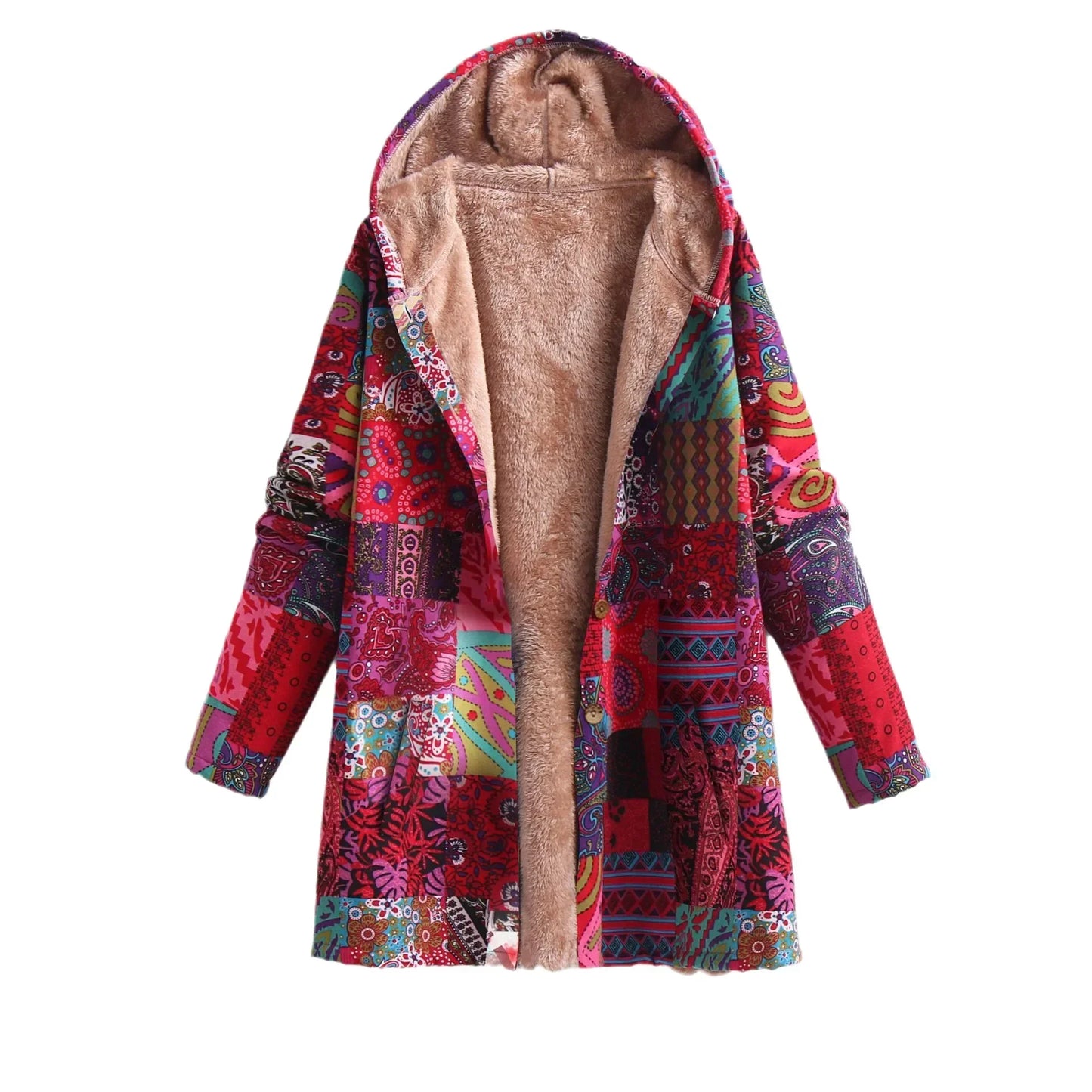 Krohn-e | Fleece-Jacke für Damen mit Kapuze