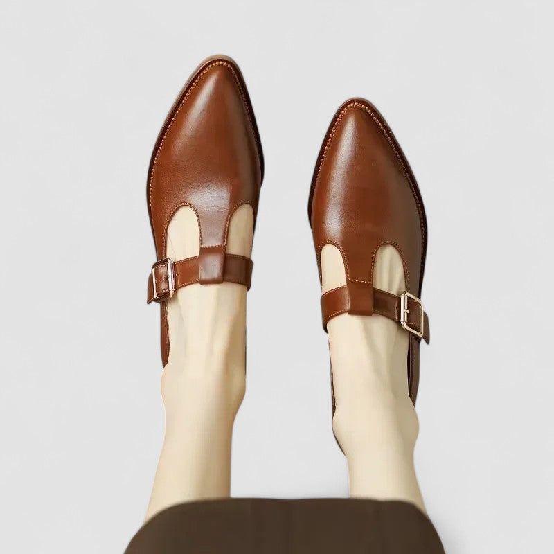 KROHN-E Damen Klassische Pumps Elegant Komfort Unterstützung Beige Schwarz