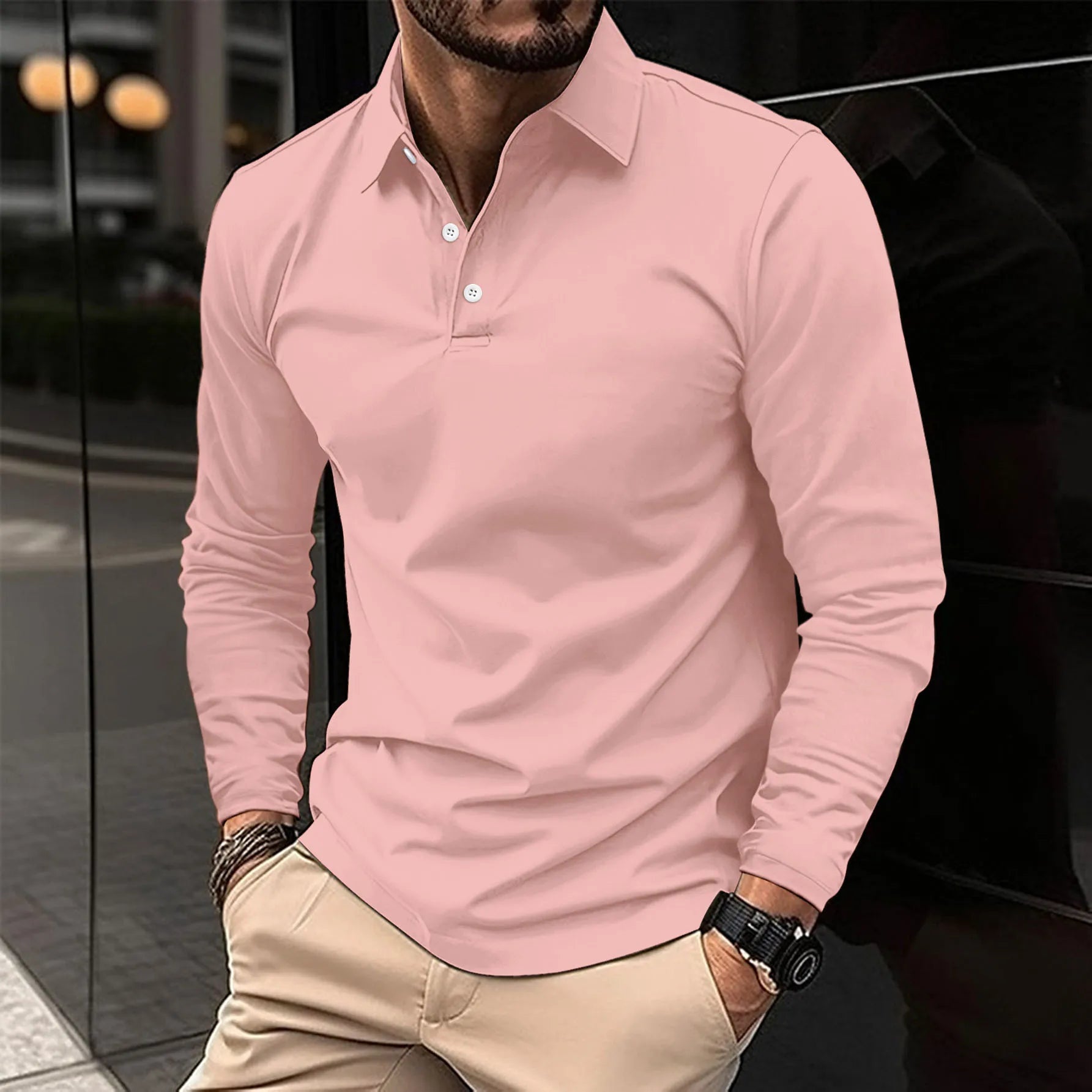 Nicolas™ - Baumwoll-Mix Polohemd