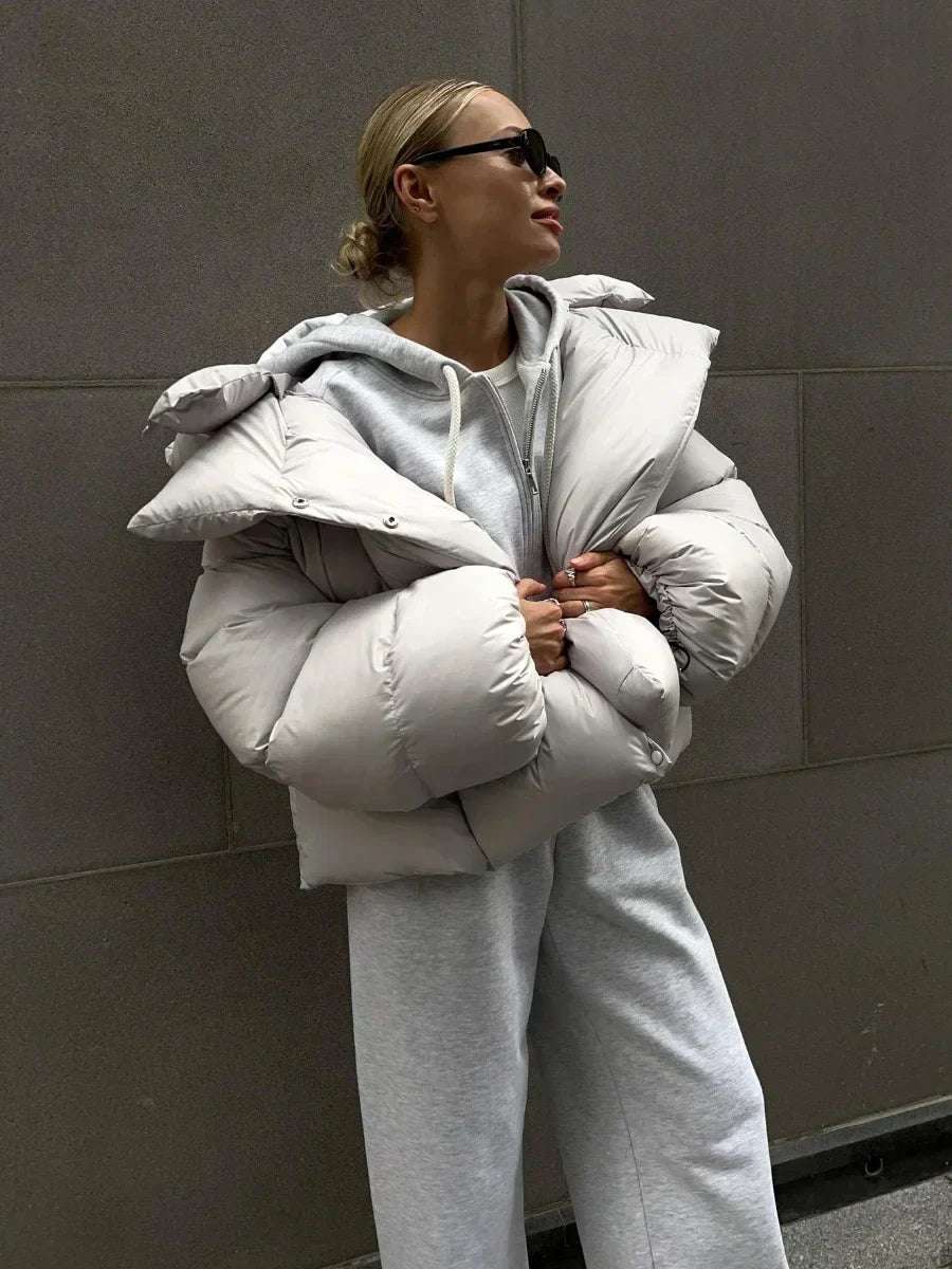 Krohn-e | Modische Steppjacke in Anthrazit