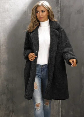 Krohn-e | Gemütliche Warme Winterjacke für Frauen mit Offenem Vorderteil