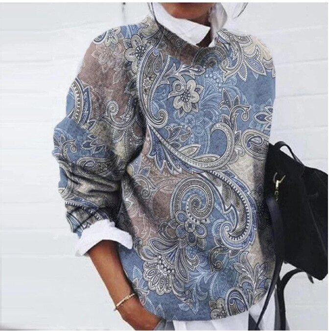 Krohn-e | Modischer Floral Pullover