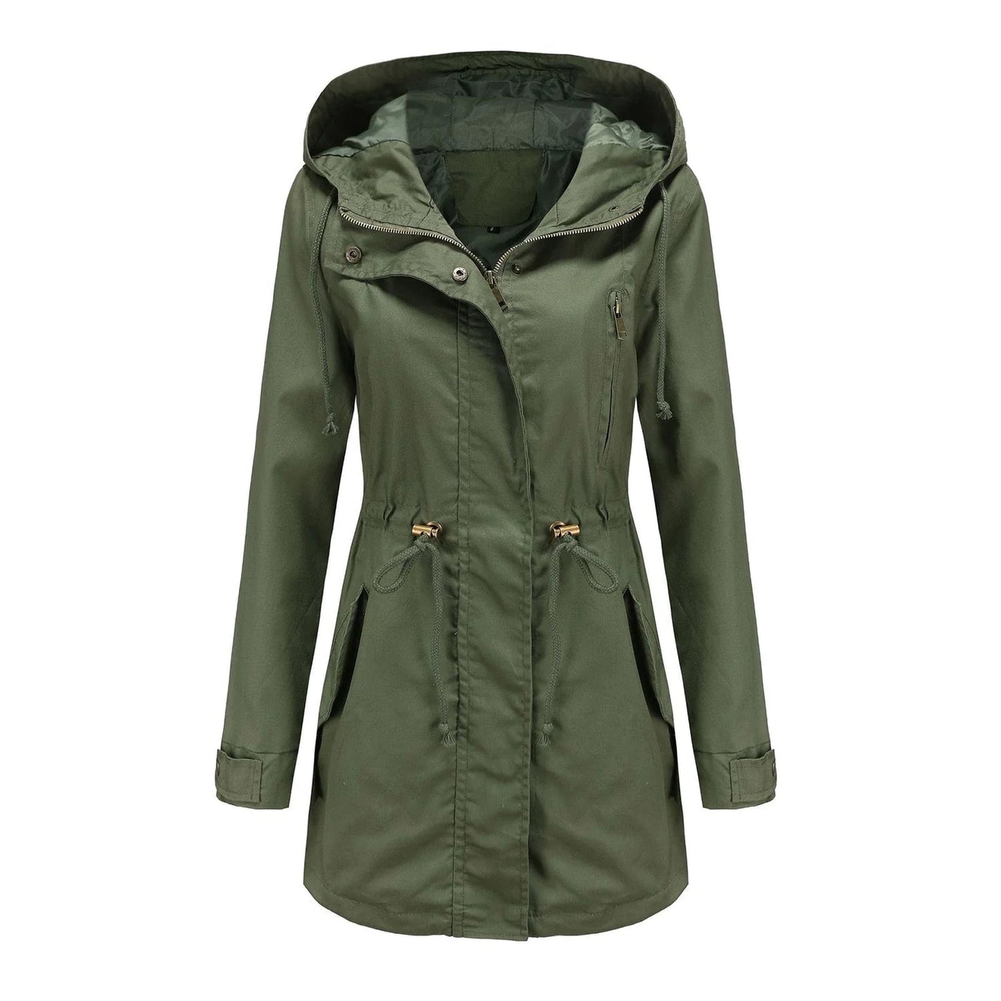 Krohn-e | Damen Elegante Wasserdichte Regenjacke Für Outdoor Aktivitäten