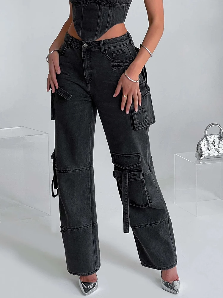 Damen Cargohose Jannika im angesagten Denim-Look