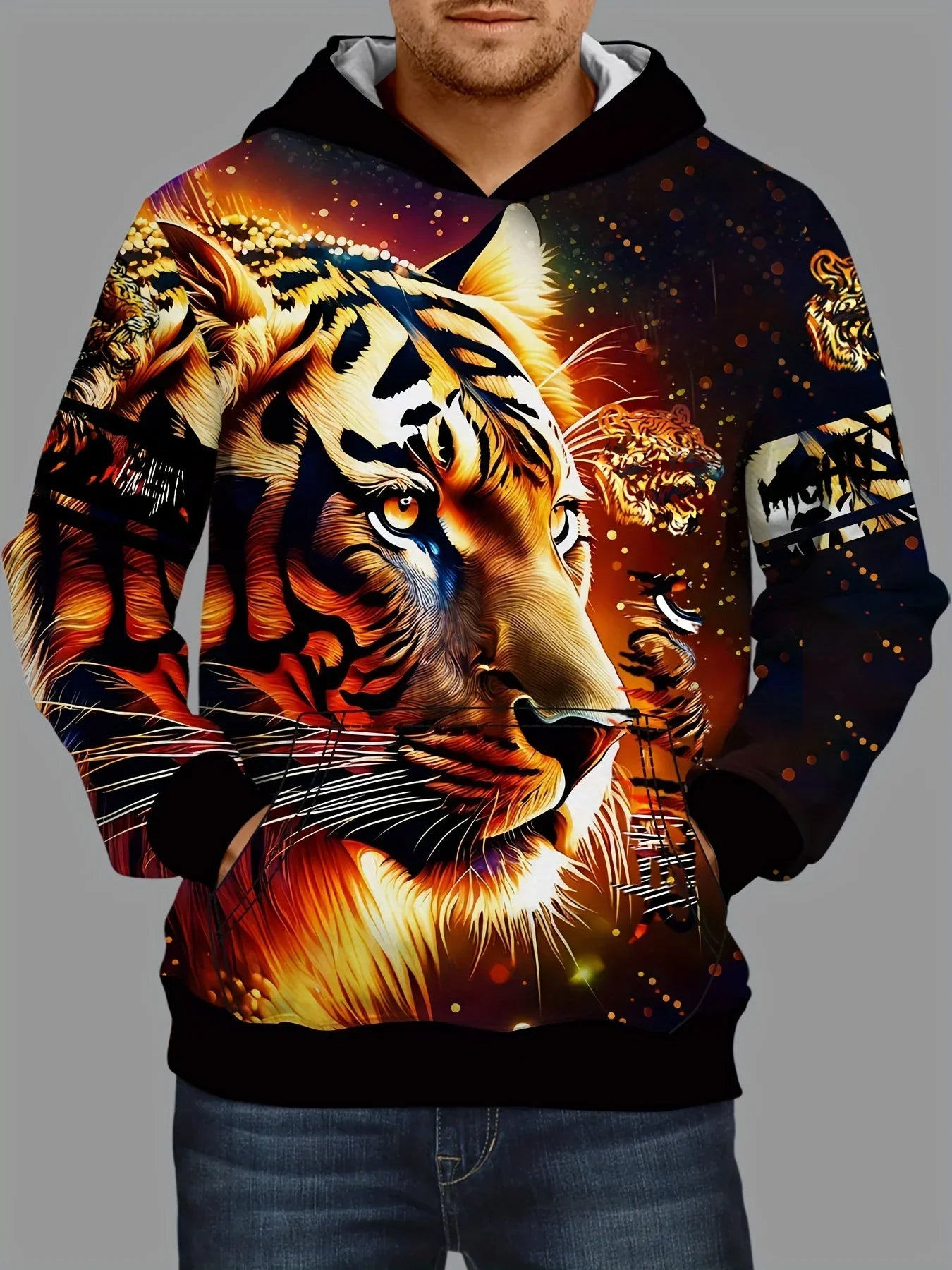 Herren-Hoodie mit 3D-Druck - Aiden