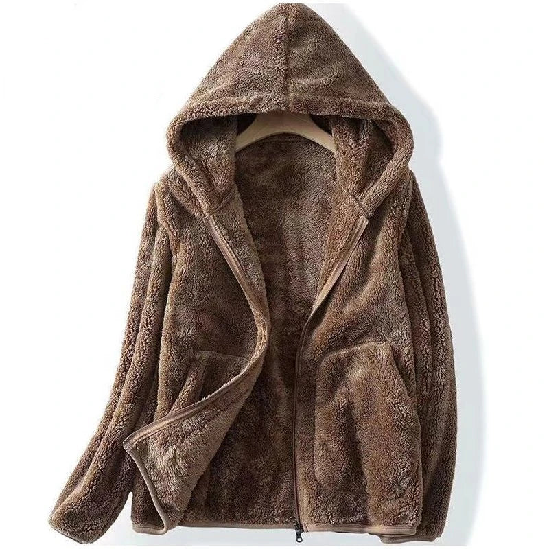 Krohn-e | Überdimensionales Fleece-Sweatshirt mit Kapuze