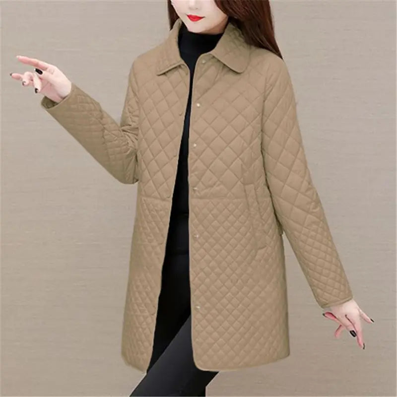 Krohn-e | Damen Steppjacke Mit Karomuster