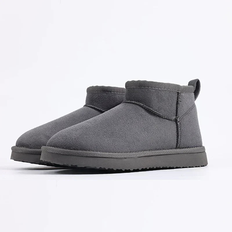 KROHN-E Damen Flausch-Stiefel Weiches Futter Gemütlich Winterschuhe