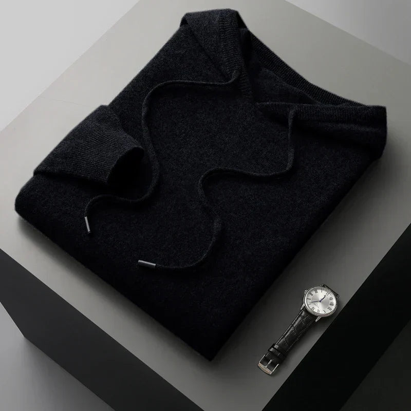 Krohn-e | Hoodie Aus Wollmix Wolle Warm und Bequem