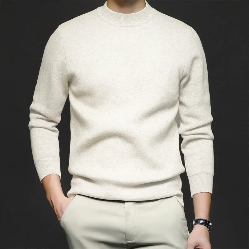 Krohn-e | Klassischer Strickpullover Rundhals Zeitloses und Elegantes Aussehen