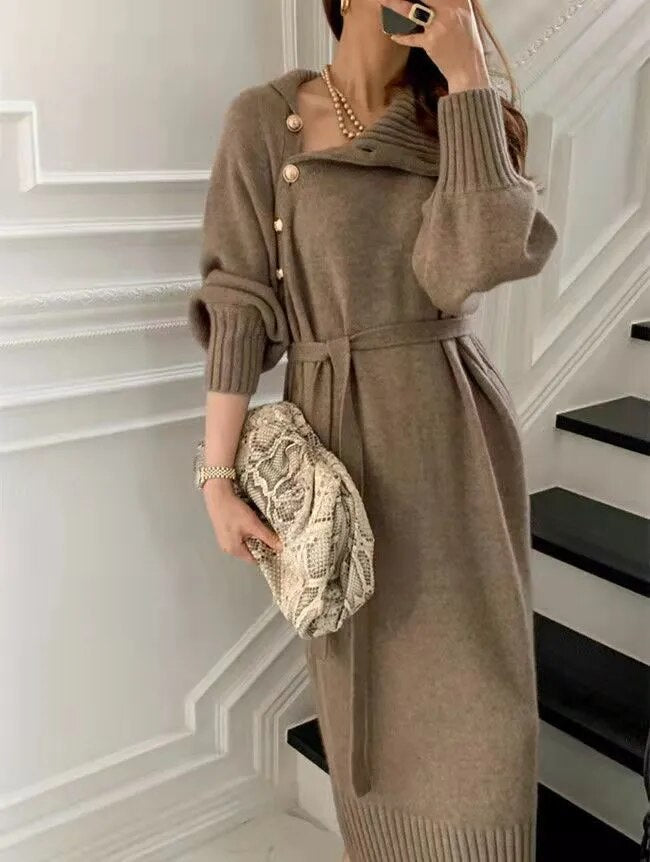 Nora - Kleid mit Rollkragen