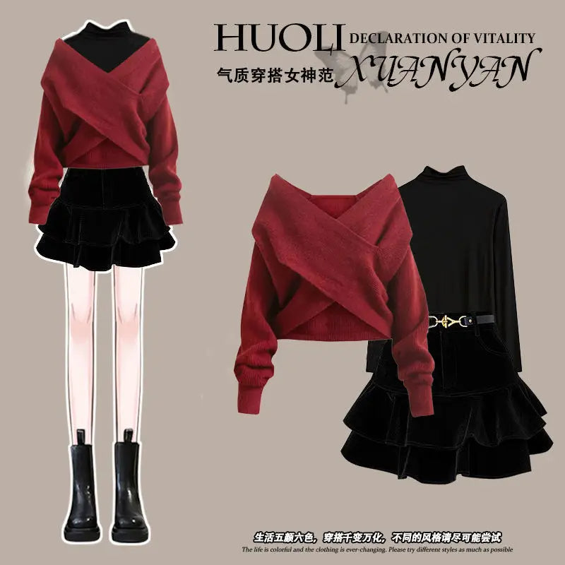 Stilvoller, einfacher Winterpullover von Klaudia