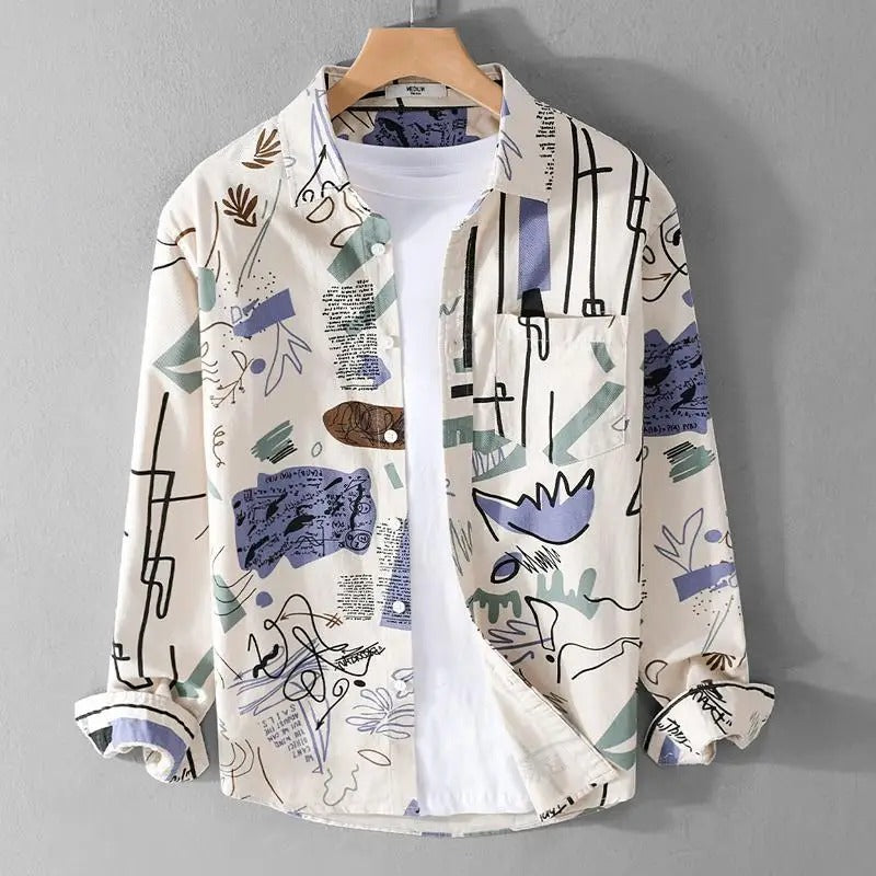 Kiesses Spread Collar Shirt: A Natural Canvas