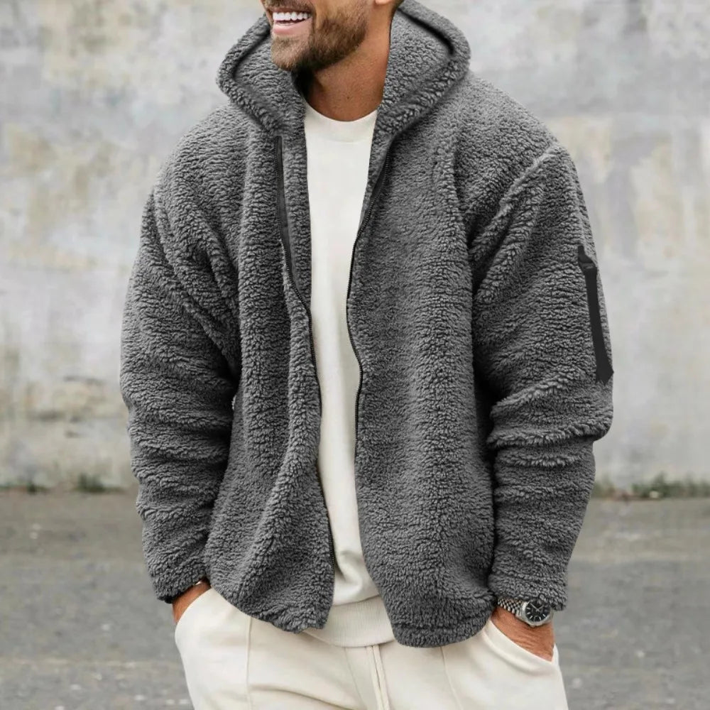 Markus Herren Winterjacke: Warme, bequeme Jacke mit beidseitigem Fleece
